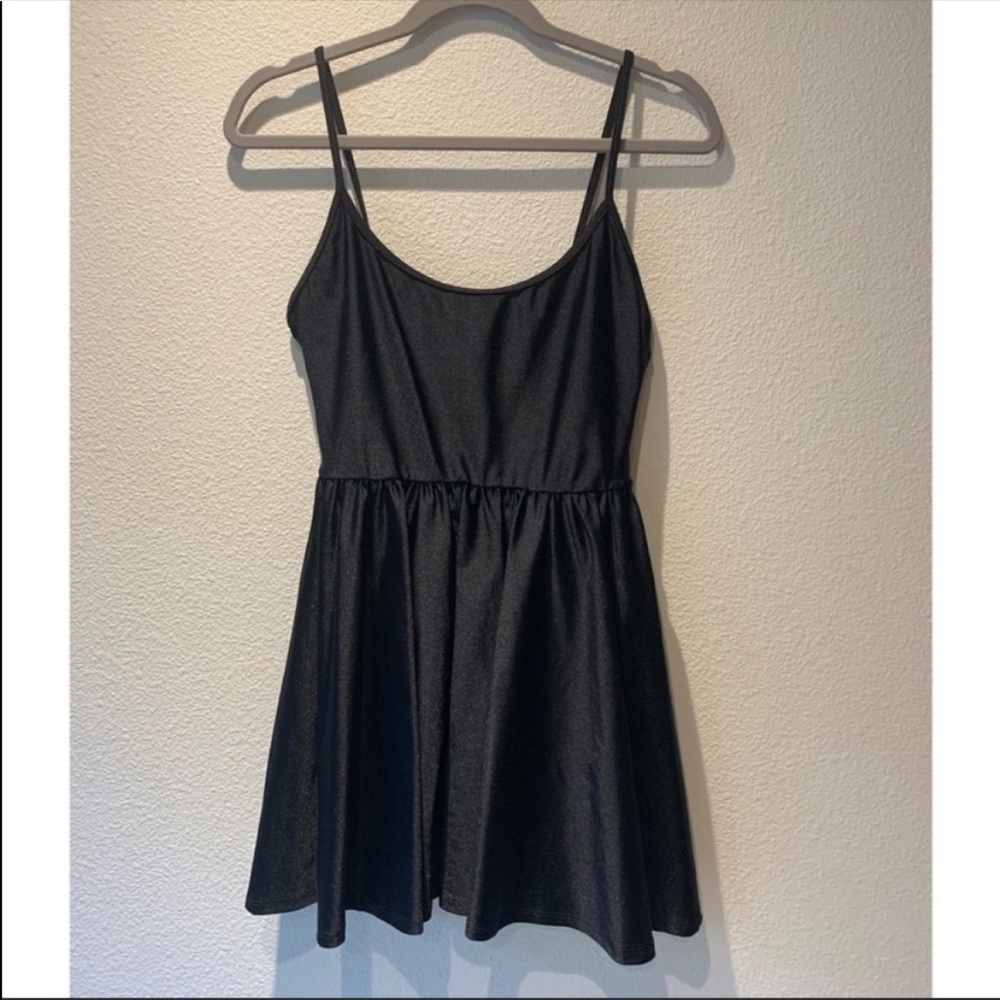 Nasty Gal Black Skater Dress Size Medium